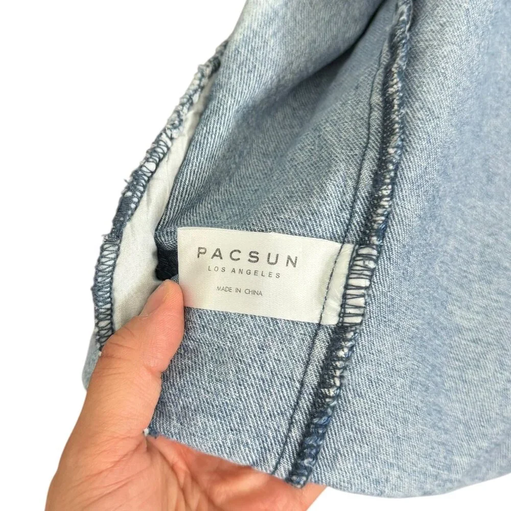Playboy Pacsun Love Songs Saratoga‎ Festival 22 Denim Harrington Work Jacket S